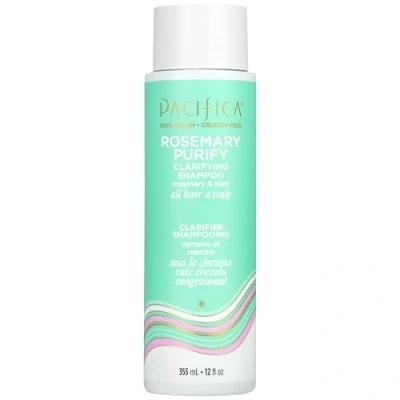 Abbildung von Pacifica Beauty, Rosemary Purify Invigorating Shampoo, Soothing Mint, Detox Scalp and Hair from Product Buildup &amp; Excess Oil, Sulfate Free, Silicone Vegan Cruelty Free
