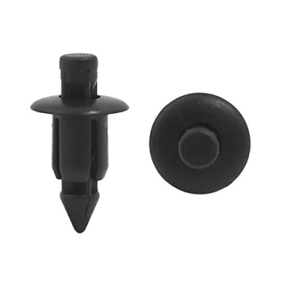 Abbildung von sourcing map 50 Stück schwarze Kunststoffnieten Spritzschutz Befestigungsclips 6 mm für Auto