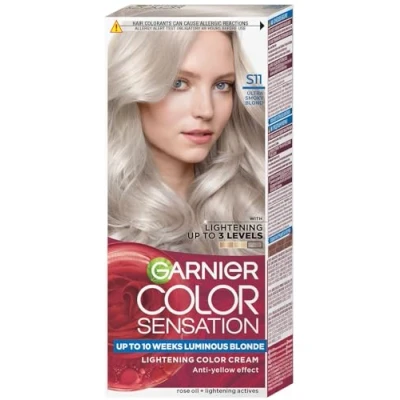 Abbildung von Garnier Color Sensation Hair Dye S11 Smoky Ultralight Blonde x2