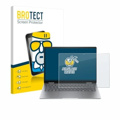 Abbildung von BROTECT Entspiegelungs Schutzglas für HP Envy x360 14 fc0179ng Schutz Folie Panzerfolie Glas Matt [Extrem Kratzfest 9H, Anti Reflex]