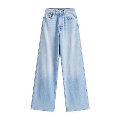 Abbildung von Tommy Jeans Damen Claire Hr Wd Bi0112 Co Dw0dw20583 Locker, Denim (Denim Light), 28W / 30L EU