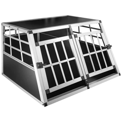 Abbildung von Petigi Tiertransportbox Hundetransportbox Hundebox Transportbox Aluminium 89 x 69 50 cm