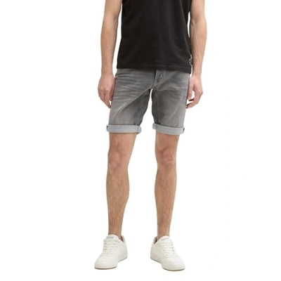 Abbildung von TOM TAILOR TTJOSH Regular Slim Jeans Shorts mit Superstretch, Bleached Blue Denim, 33