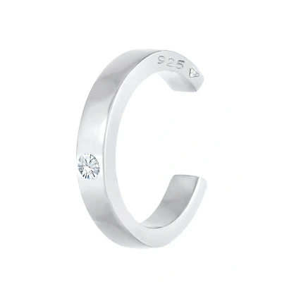 Abbildung von Elli Ohrringe Single Earcuff Kristalle 925 Silber