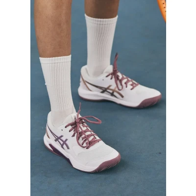 Abbildung von Asics Geldedicate 8 Padelschuhe, Damen, Größe: 42.5, White/lilac Textil/synthetik