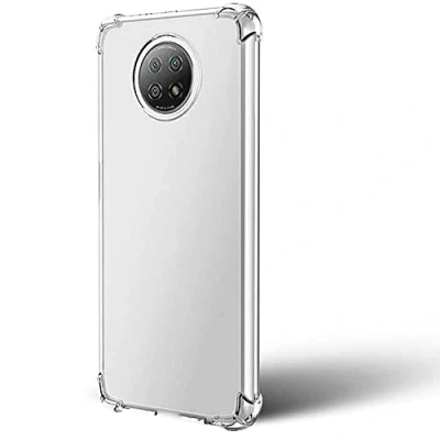 Abbildung von OcioDual TPU Schutzhülle Kompatibel mit Xiaomi Redmi Note 9T Gerundete Kanten Rückseite Case Hülle Tasche Antishock Bumper