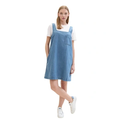 Abbildung von TOM Tailor denim Jeanskleid, Damen, Größe: XS, Used light stone blue