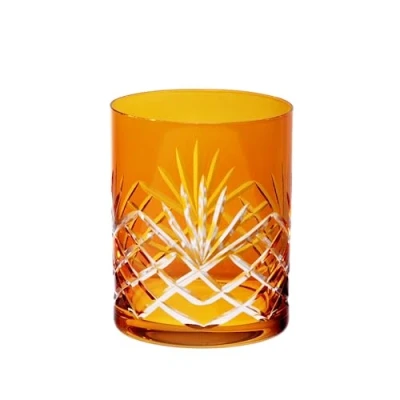 Abbildung von CRISTALICA Whiskyglas Handgeschliffen Laura 300ml Gelb