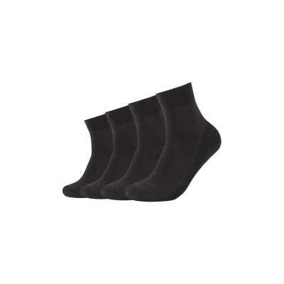 Abbildung von Skechers Online Basic Cushioned Quarter 4 PACK Unisex Socken, Damen, Größe: 35 38, Black