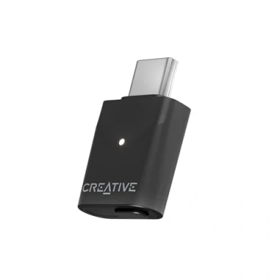 Abbildung von CREATIVE BT W6 Kabelloser Bluetooth 5.4 und LE Audiosender mit Snapdragon Sound, verlustfreiem aptX, geringer Latenz bis zu 24 Bit/96 kHz Audio, funktioniert PC/Mac/Spielkonsolen