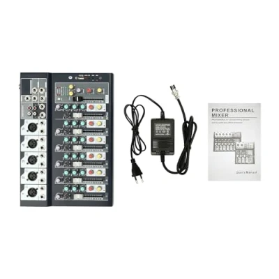 Abbildung von Tagtuell Audio Mixer, RGB PC Interface mit XLR Mikrofon, Bluetooth, Geräuschunterdrückung, 48V Phantomspeisung, Professional Mixer für Live Youtube Streaming, PC, Aufnahmestudio und Gaming