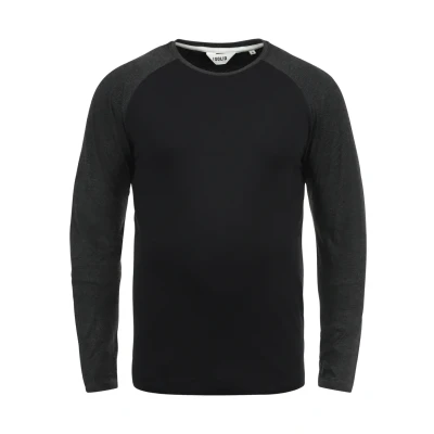 Abbildung von Solid Sdbastien Langarmshirt, Herren, Größe: Medium, Black