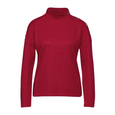 Abbildung von Street One Struktur Strickpullover, Damen, Größe: 42, Rot