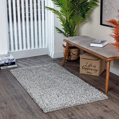 Abbildung von Surya Hochflor Teppich &quot;BORACAY&quot;, rechteckig, Flauschig, Langflor, Weich, Wohnzimmer Flurteppich, Grau