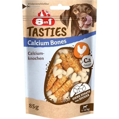 Abbildung von 8in1 Tasties Calcium Bones Calziumknochen mit Hähnchenbrust umwickelte kleine Knochen, 85 g