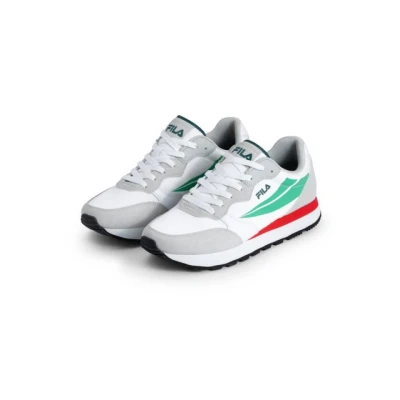 Abbildung von Fila Hypert Sneaker low, Herren, Größe: 46, White/mint/red Leder und textil
