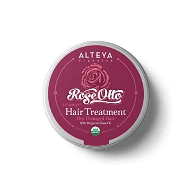 Abbildung von Alteya Bio Haarpflege Rose 90gr USDA Organic zertifiziert Rein Natürlich Aufbauend und Belebend spülung auf der Basis von Rosenöl (Damaszener Rose) in therapeutischer Qualität