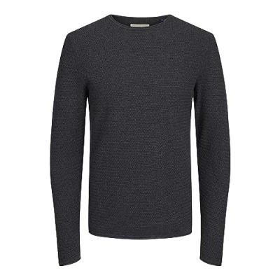 Abbildung von Jack &amp; Jones Premium CREW NECK NOOS Strickpullover, Herren, Größe: Medium, Dark grey melange