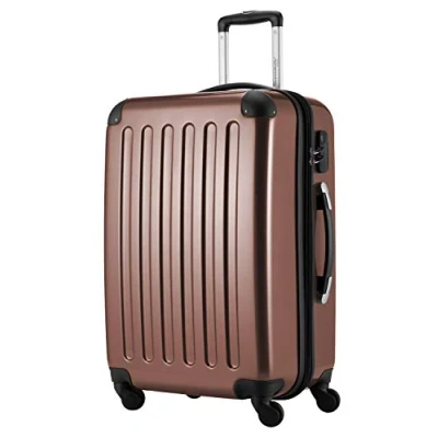Abbildung von HAUPTSTADTKOFFER Alex Mittelgroßer Hartschalenkoffer, 4 Rollen, Koffer, Trolley, Rollkoffer, Reisekoffer, Volumenerweiterung, 65 cm, 74 Liter, Braun