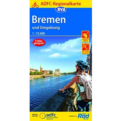 Abbildung von ADFC Regionalkarte Bremen und Umgebung, 1:75.000, mit Tagestourenvorschlägen, reiß wetterfest, E Bike geeignet, GPS Tracks Download (ADFC 1:75000)