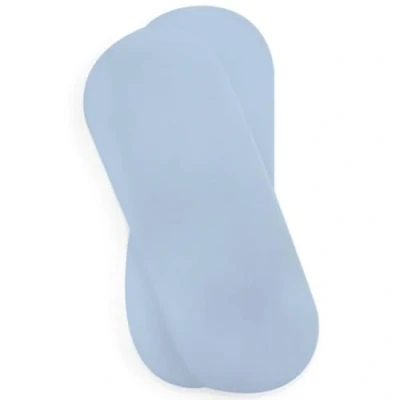 Abbildung von Clair de Lune Spannbettlaken für Babykörbchen, Jersey, Baumwolle, 74 x 30 cm, Blau, 2 Stück