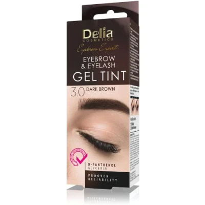 Abbildung von Cameleo Augenbrauenfarbe DUNKELBRAUN Komplettes Set mit Emulsion 15 Anwendungen 0% Ammoniak, ohne PPD ml