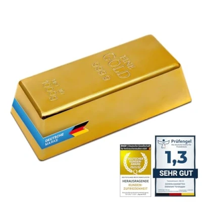 Abbildung von Goods+Gadgets Türstopper Goldbarren (Türversteller), Briefbeschwerer