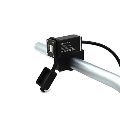 Abbildung von Cliff Top 4A 20W Aluminium Motorrad USB Ladegerät mit magnetischem Netzschalter