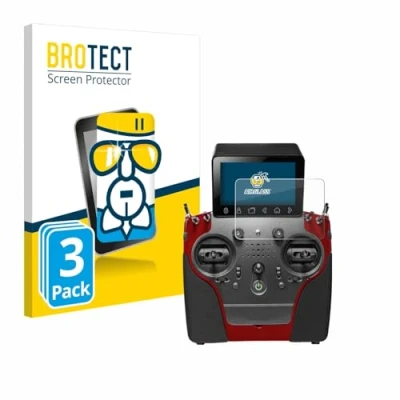 Abbildung von BROTECT Schutzglas für PowerBox Systems Atom (3 Stück) Schutzfolie Panzer Folie Glas [Extrem Kratzfest 9H, Anti Fingerprint, Ultra Transparent]
