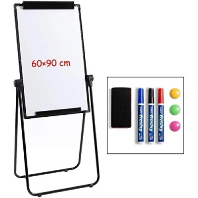 Abbildung von Doeworks Magnetische U Ständer für Whiteboards/Flipcharts, doppelseitiger Ständer, höhenverstellbar und zusammenklappbar