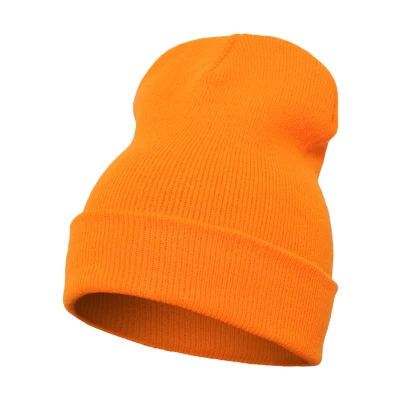 Abbildung von Flexfit Yupoong Heavyweight LONG Mütze, Größe: One Size, Blaze orange