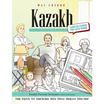 Abbildung von Kazakh Picture Book: Pictorial Dictionary (Color and Learn)
