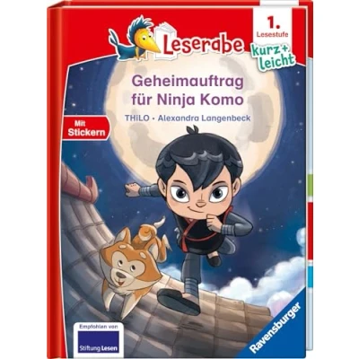 Abbildung von Geheimauftrag für Ninja Komo lesen lernen mit dem Leseraben Erstlesebuch Kinderbuch ab 6 Jahren Lesenlernen 1. Klasse Jungen und Mädchen ... Leserabe Lesestufe Kurz leicht)