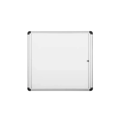 Abbildung von Bi Office Vitrine für den Innenbereich mit zusätzlichem, abschließbarem magnetischem Whiteboard, Größe: 748 x 686 mm 6 A4