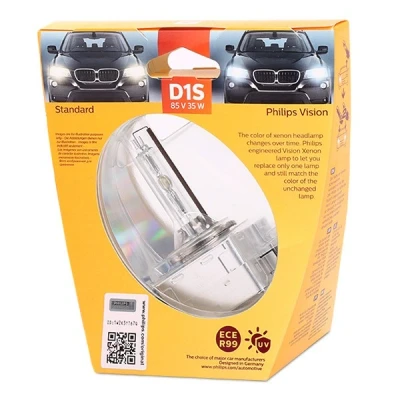 Abbildung von PHILIPS 85415VIS1 Glühlampe, Fernscheinwerfer D1S 85V 35W 4600K Xenon BMW: 1 Schrägheck, Coupe, 3 Limousine, OPEL: Insignia A Schrägheck