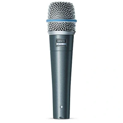 Abbildung von Shure BETA 57A Instrumentmikrofon Supercardioid Dynamic Mic für Gesangs und Instrumentalanwendungen mit hohem Ausgangsnotym Element, haltbarem Stahlgitter Stoßhalterung