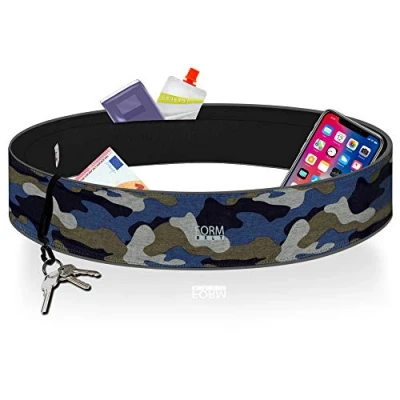 Abbildung von Formbelt Laufgürtel für Handy Blue Camo