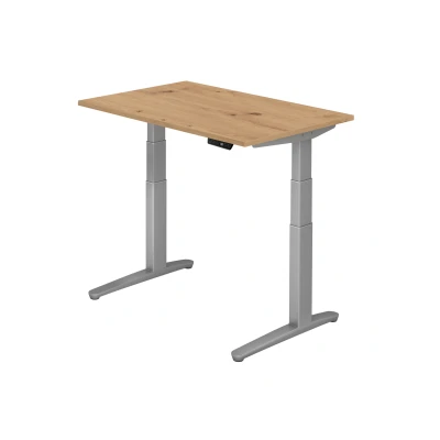 Abbildung von Hammerbacher Schreibtisch XBHM12 Asteiche/Silber