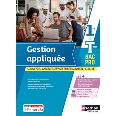 Abbildung von Gestion appliquée 1ère/Term Bac Pro Cuisine/CSR Livre + Licence élève 2022: Commercialisation et services en restauration, Cuisine