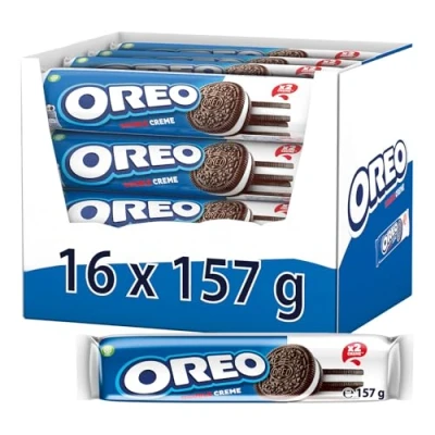 Abbildung von OREO Double 16 x 157g, Knuspriger Kakao Doppelkeks gefüllt mit doppelter Crème Füllung