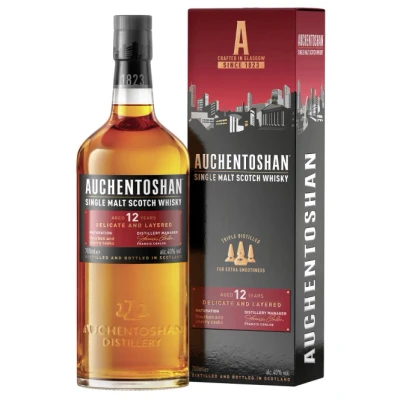 Abbildung von Auchentoshan 12 Years Old Single Malt Scotch Whisky 40% Vol. 0,7l in Geschenkbox