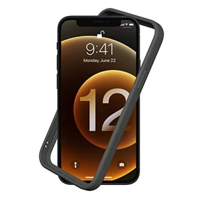 Abbildung von RhinoShield Bumper Case kompatibel mit [iPhone 12/12 Pro] CrashGuard NX Stoßdämpfende Schutzhülle im schlanken Design 3.5 Meter Fallschutz Graphite