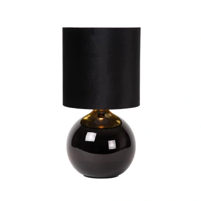 Abbildung von Tischleuchte Esterad, schwarz, Ø 24 cm, Höhe 47 Glas