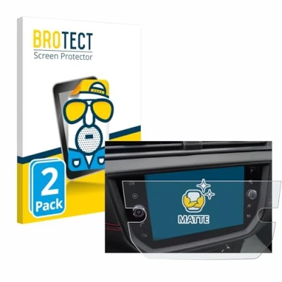 Abbildung von BROTECT Entspiegelungs Schutzfolie für Seat Arona FR Stereo BJ 2019 (2 Stück) Matte Displayschutz Folie, Anti Reflex, Fingerprint