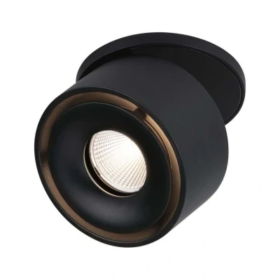 Abbildung von Paulmann 93370 LED Einbauleuchte Spircle 78mm incl. 1x8,0 W Warmweiß Schwarz matt Aluminium Beleuchtungssystem 3000 K