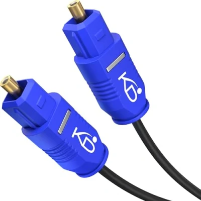 Abbildung von KabelDirekt TOSLINK Kabel Slim, optisches Audiokabel 1 m Glasfaserkabel für Soundbar, 2 mm dünn (TOSLINK auf TOSLINK, digitales S/PDIF Kabel, Stereoanlage/Verstärker, Heimkino, Xbox One/PS4)