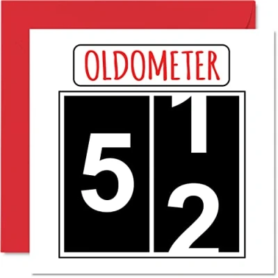 Abbildung von Lustige Karten zum 52. Geburtstag für Männer und Frauen Oldometer Alles Gute Geburtstagskarte Vater Mutter Großvater Kindermädchen Oma Freund 145mm Grußkarten Karte