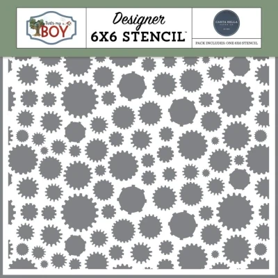 Abbildung von Carta Bella That&#039;s My Boy Stencil Tinkering Gears (CBB419034)