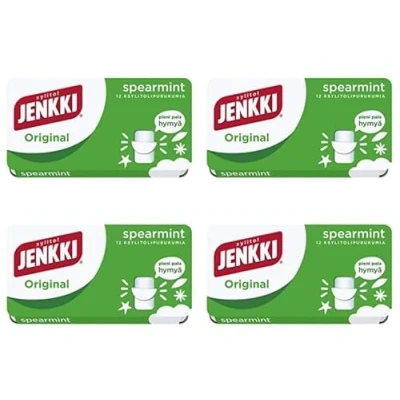 Abbildung von Cloetta Jenkki Xylitol Original Spearmint Kaugummi 8 Schachteln of 18g