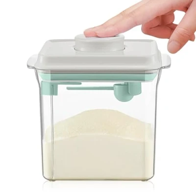Abbildung von YAMAIDUO Milchpulver Aufbewahrungsbox 1700 ml, Tragbare Versiegelter Box Feuchtigkeitsbestämdig mit Löffel, Abnehmbar Behälter zur Aufbewahrung von Lebensmitteln